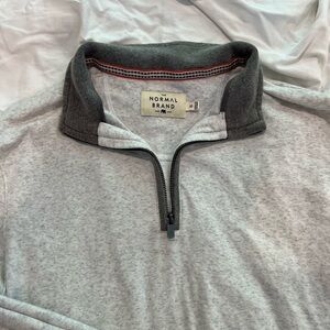 Normal Brand Grey Quarter Zip